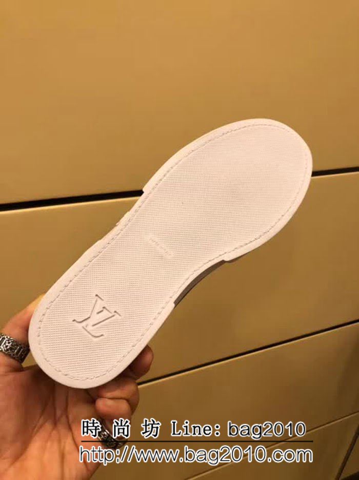 路易威登LV 專櫃新款原版牛皮配老花高幫男士休閒鞋 8FX2221